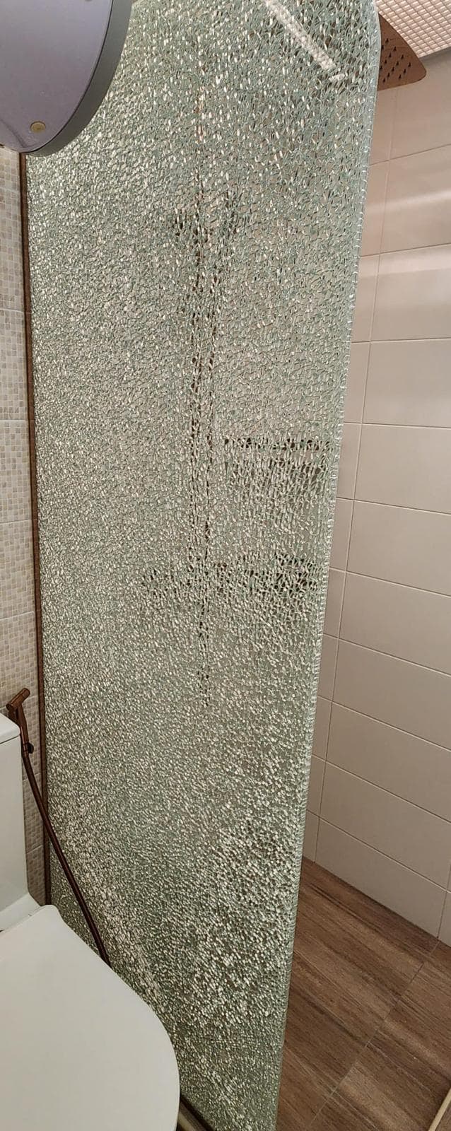 Before and after broken window glass replacement at a Singapore condo