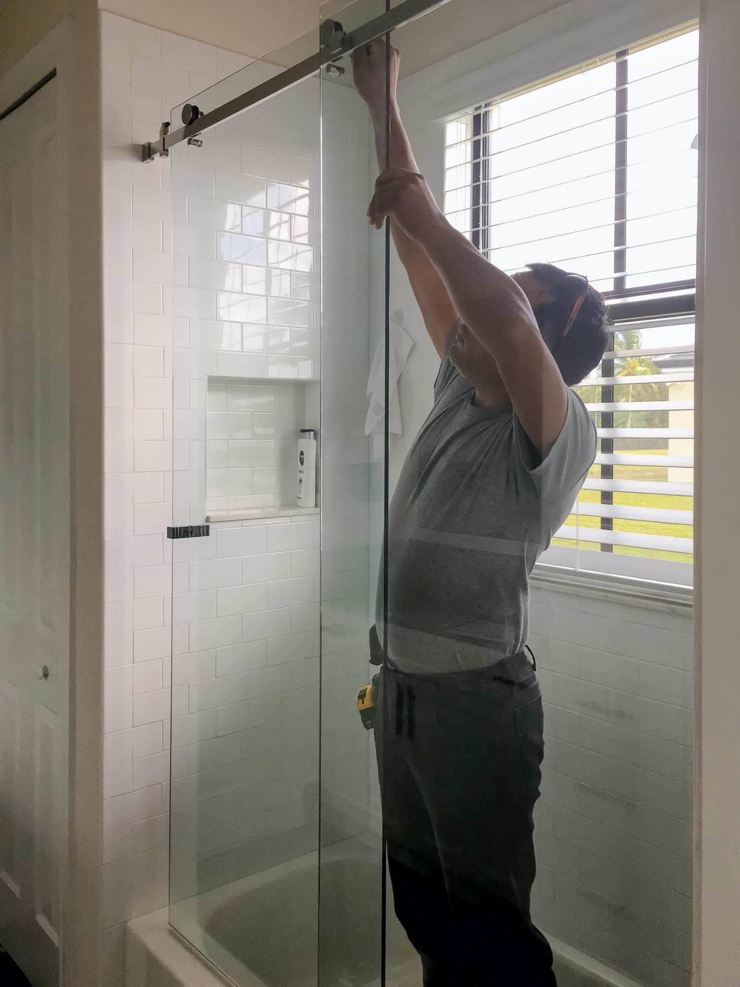 Replacing the bottom seal on a frameless shower glass door